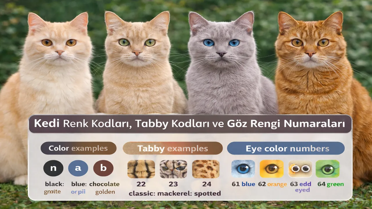 Kedi Renk Kodları Rehberi